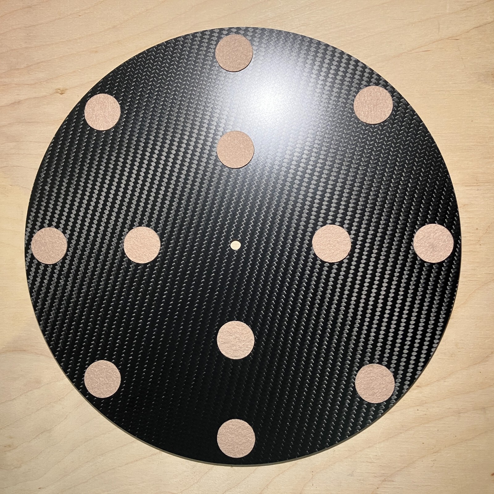 turntable mat made of felt+carbon fiber for Garrard 301 401 Micro Seiki