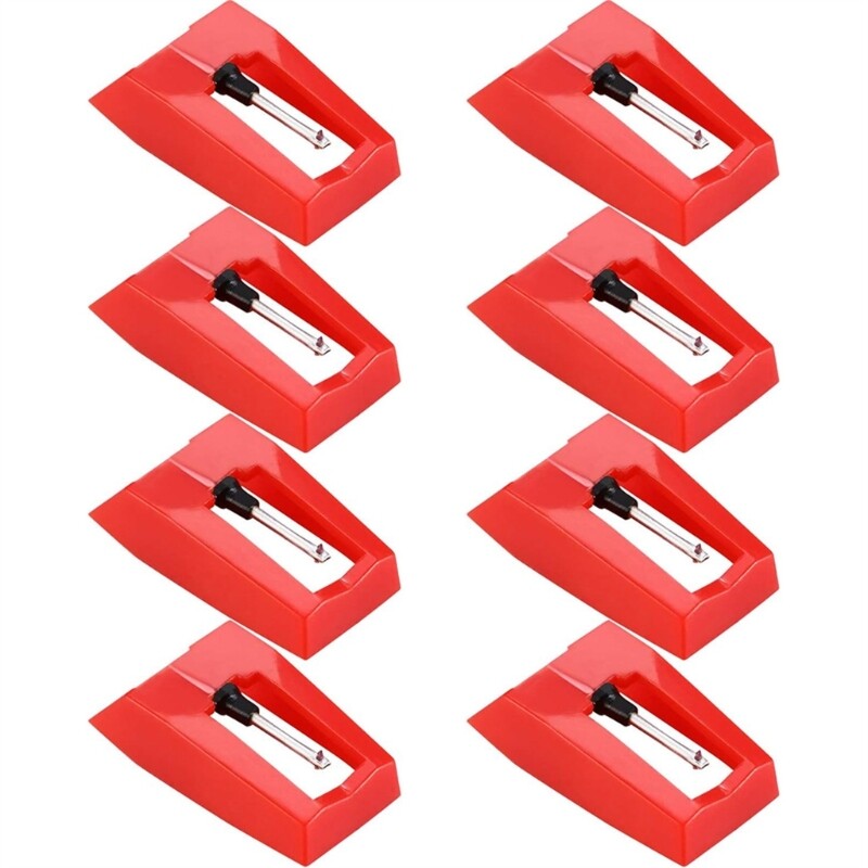 8Pcs Record Player Needle Replacement Turntable Replacement Needle
