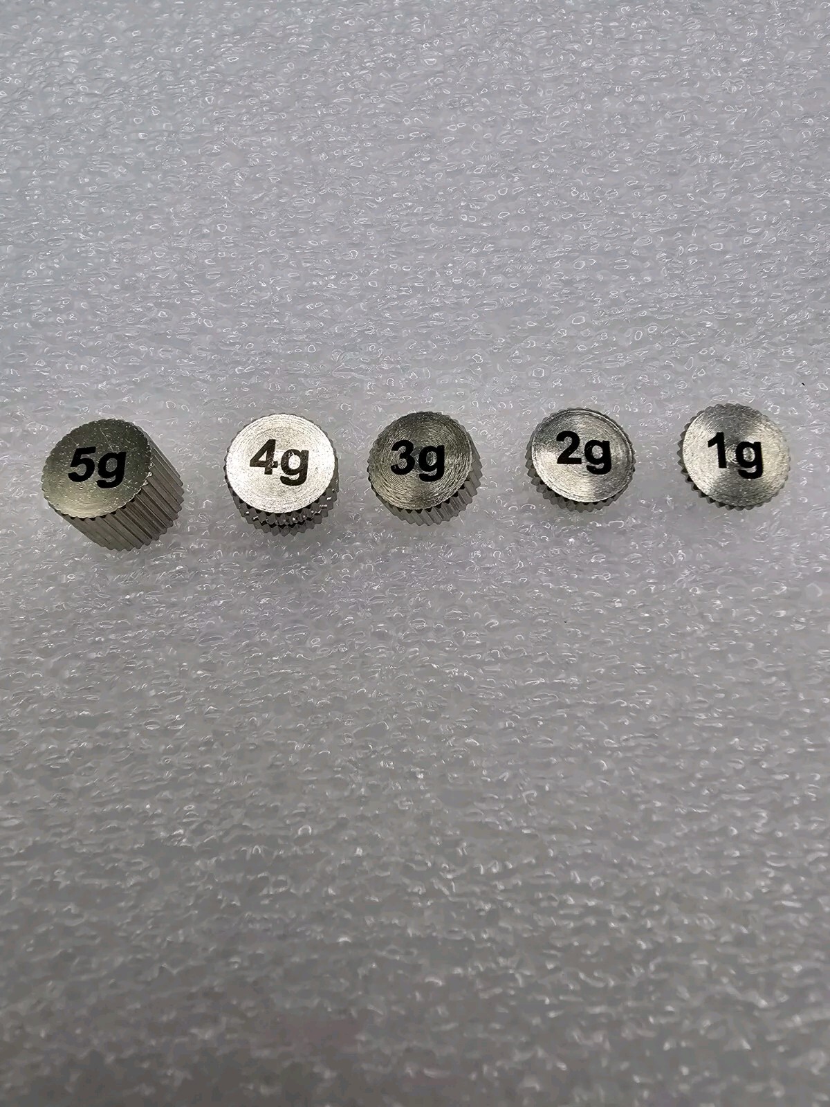 Headshell Extra Weight Set 1,2,3,4,5 Gram. Fits TECHNICS and Others