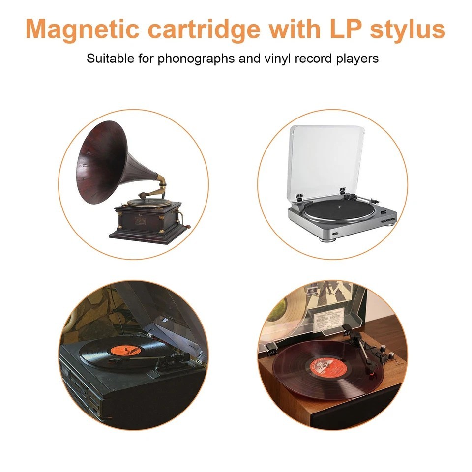Replacement Cartridge Stylus for Turntable Record Player LP Phonograph Needle