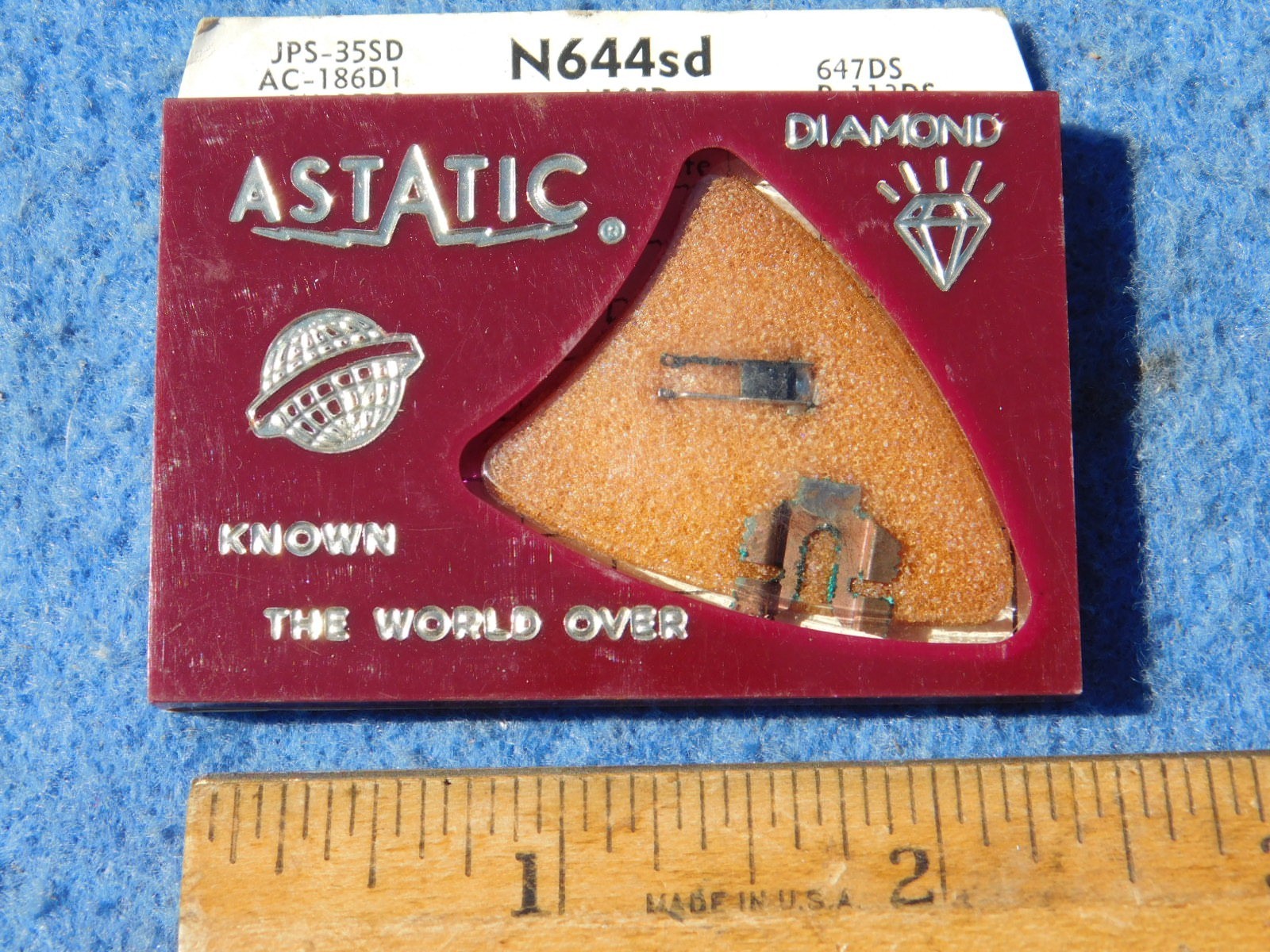 Astatic N644sd JPS-35SD AC-186D1 647DS needle LP-78 rpm Diamond/Sapphire