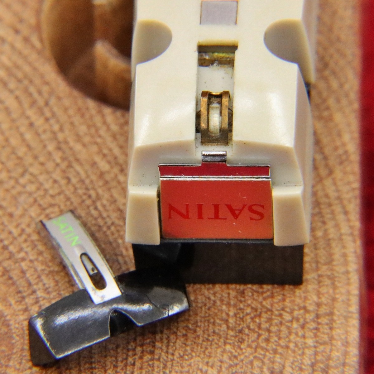 SATIN M-11 High Output MC Cartridge Vintage Japan Tested Working Knob Crack