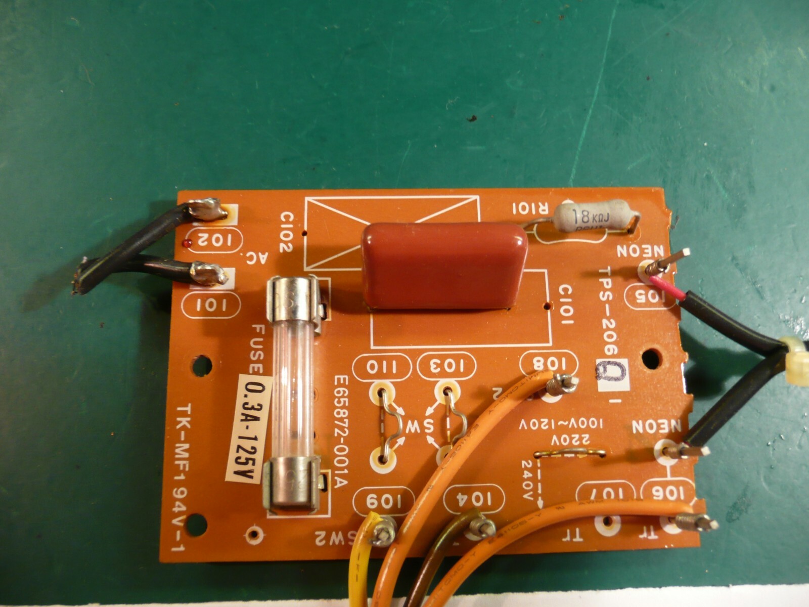 JVC L-A55 Replacement Parts Turntable Circuit Board Part # TK-MF194V-1