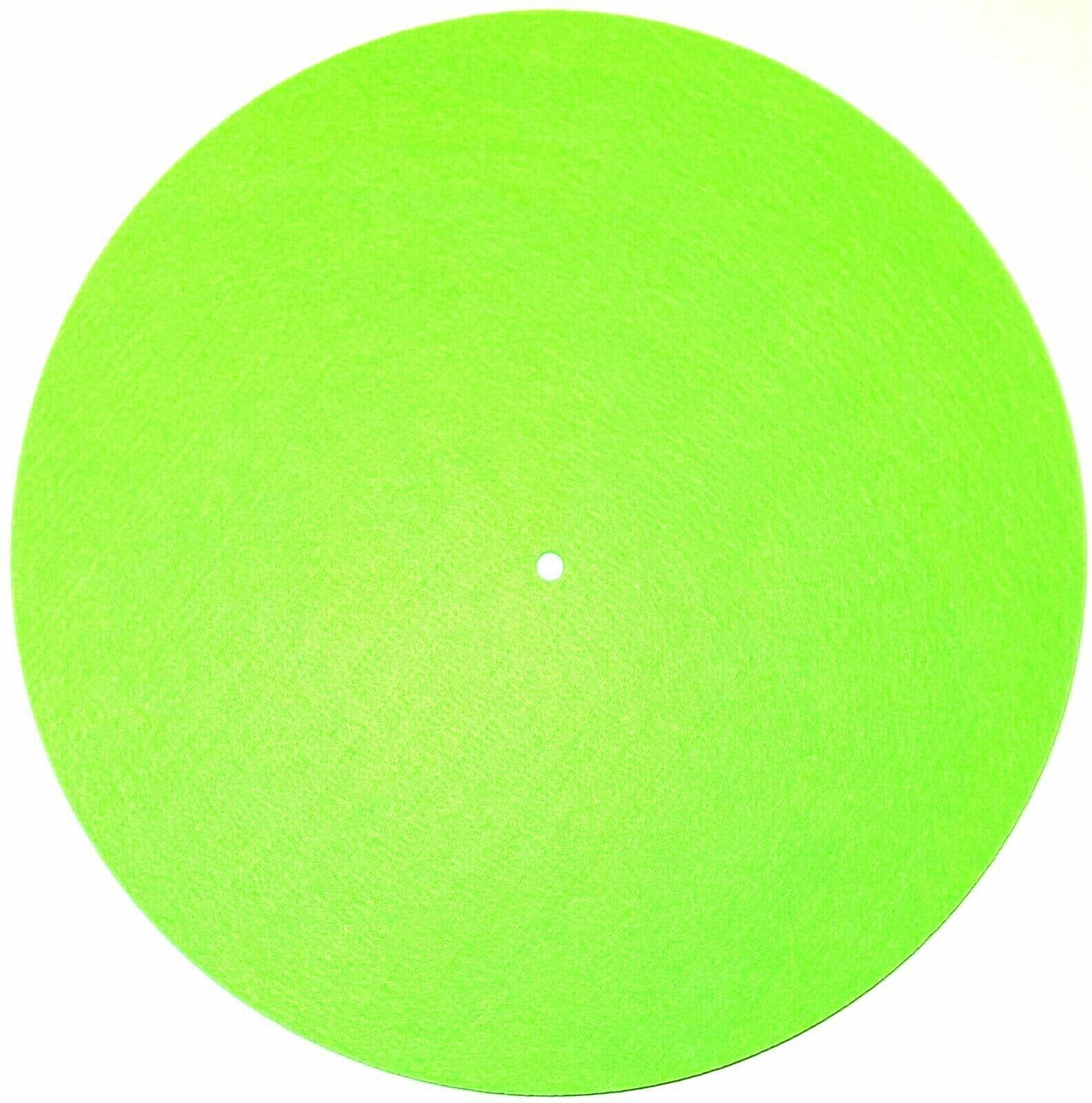 Felt Slipmat – Lime Green – 12-inch LP Record DJ Pro Turntable Slip Mat Vinyl