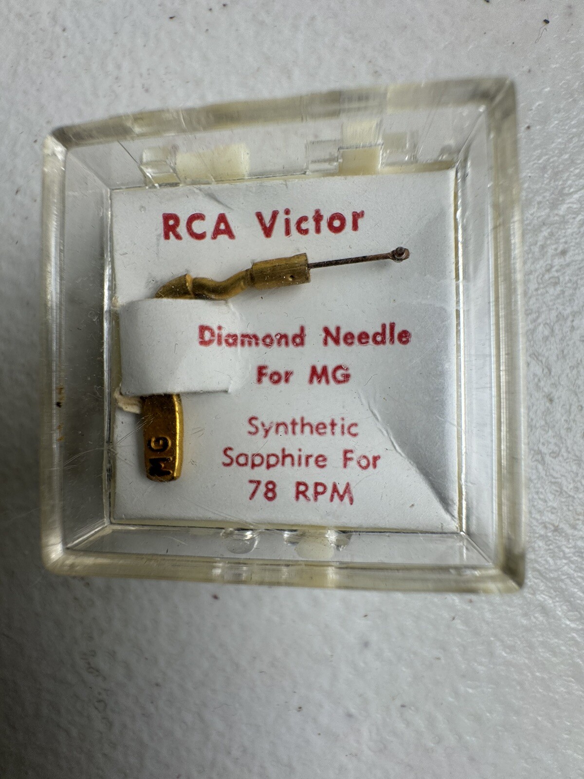 RCA VICTOR DIAMOND NEEDLE FOR MG 78RPM Record Vinyl Gold Color
