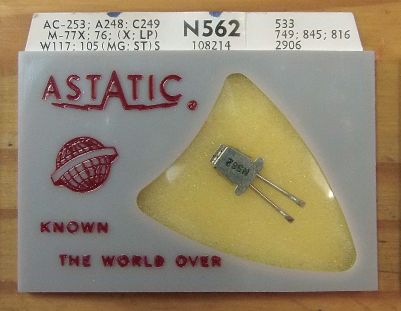 Phonograph NEEDLE N562 533-SD for RCA 108215 RMP-200 106770-A, PS-16 643-SS73