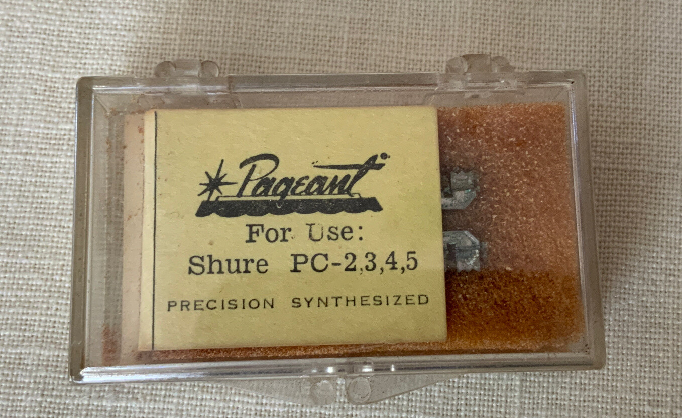 NOS PAGEANT replacement needle stylus SH 166-T SHURE P-2,3,4,5