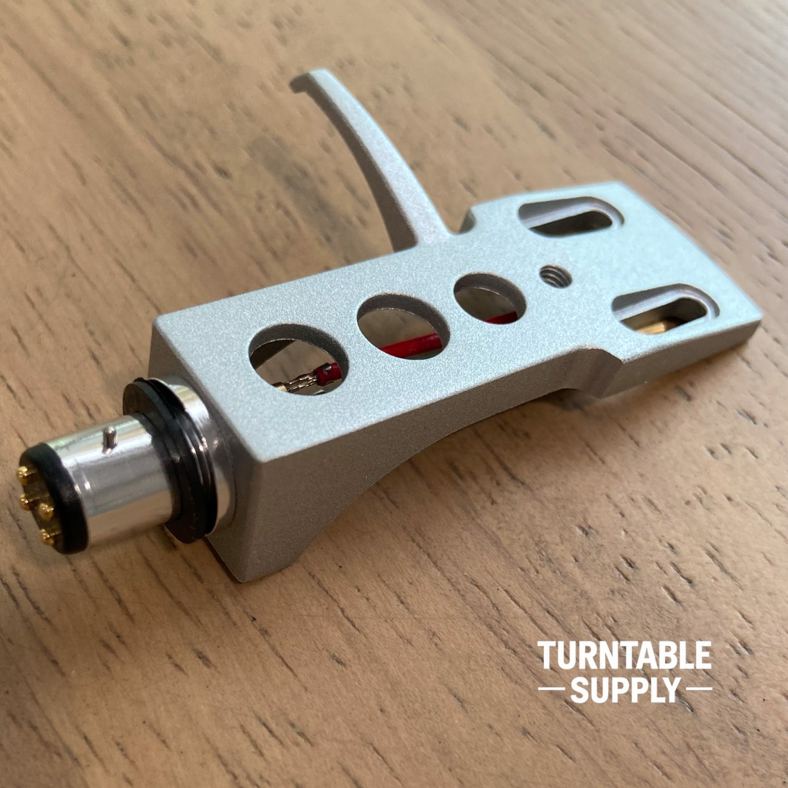 Technics Style Turntable Headshell OFC/7N Silver Leads SME Mount Black/Silver