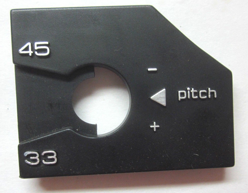 Dual 1978 CS 1237 Pitch Control Turntable Record Player Repair Part Plastic Trim