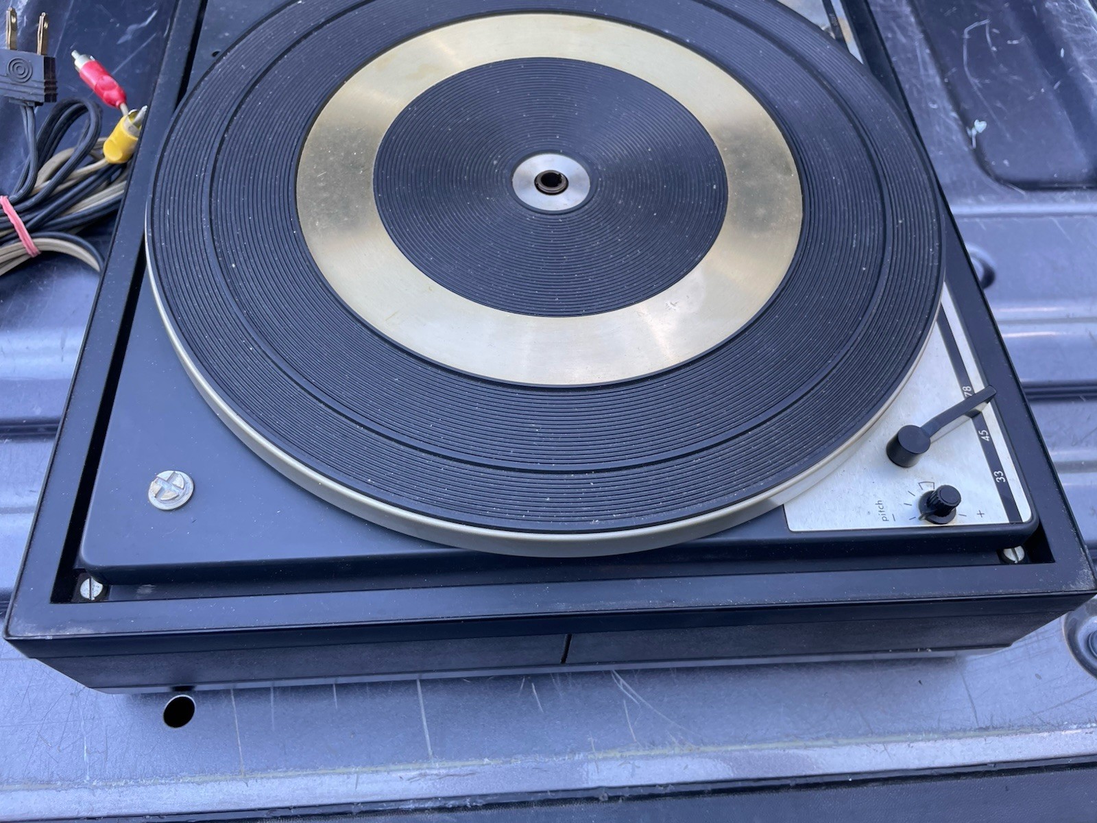 Dual 1214 Turntable Parts With Dust Cover Made In Germany For Parts