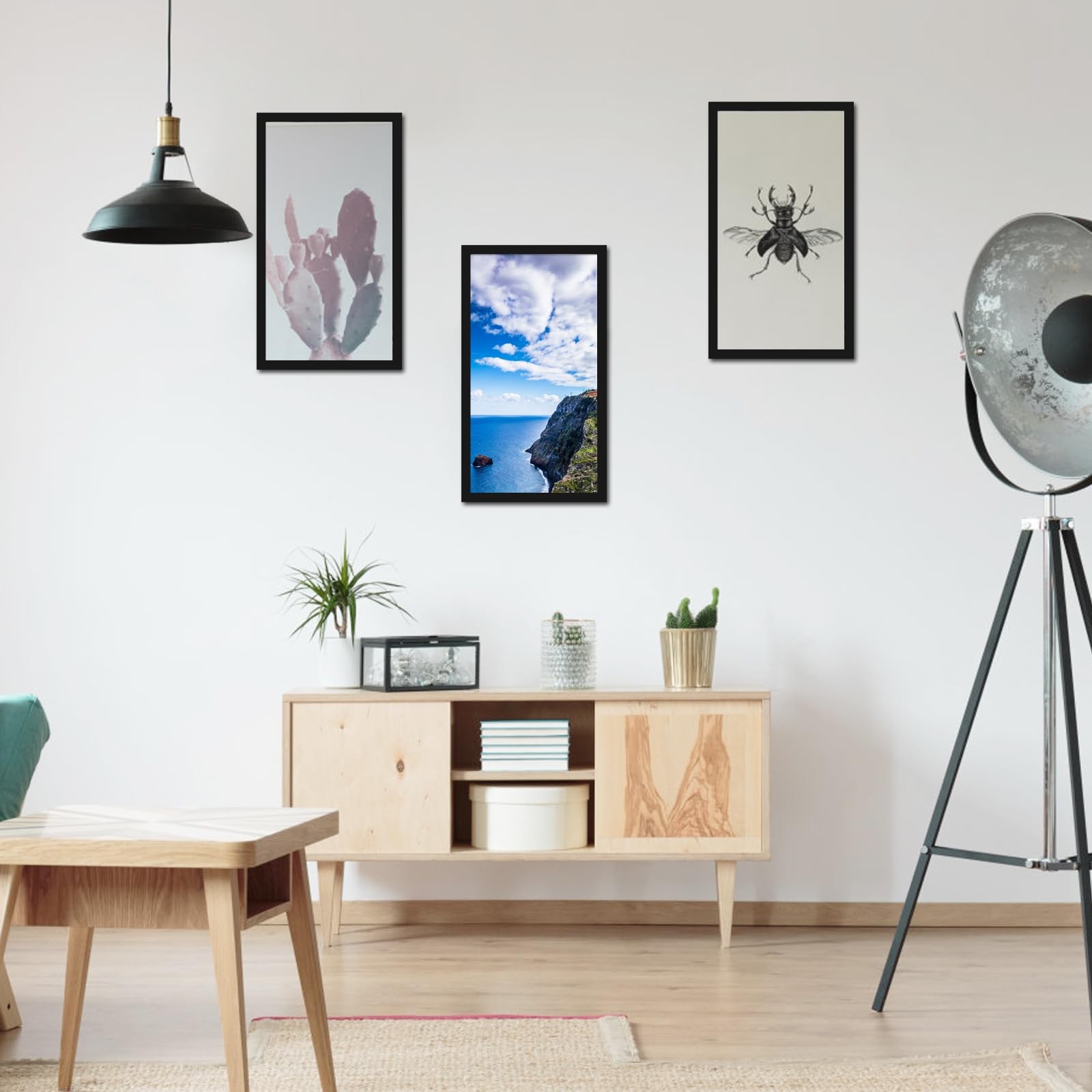 MENNTHUI 5×10 Black Picture Frame, Tabletop and Wall Mounting 5×10,