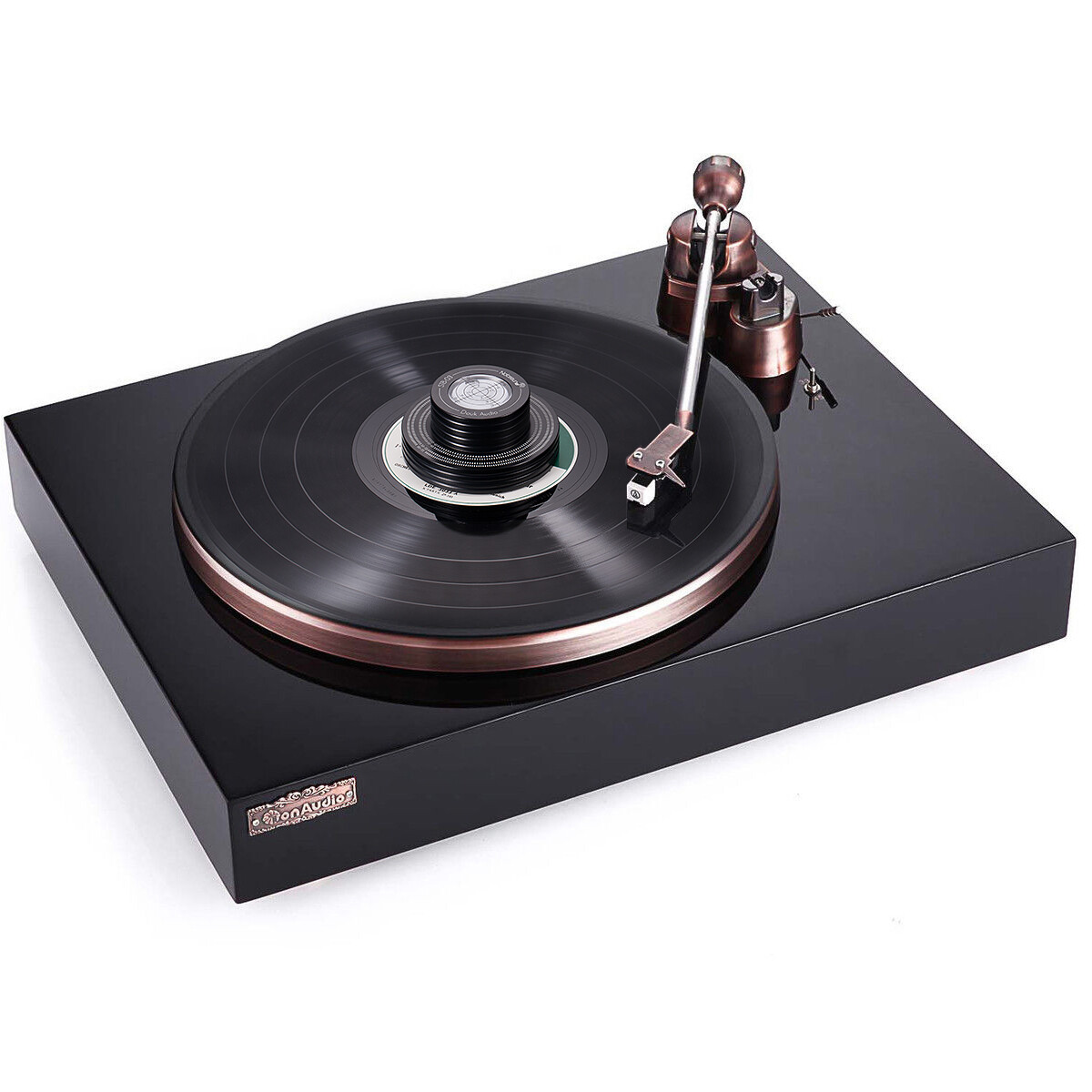 Aluminum Record Weight Disc Stabilizer Level for Vinyl LP Turntable Player Black
