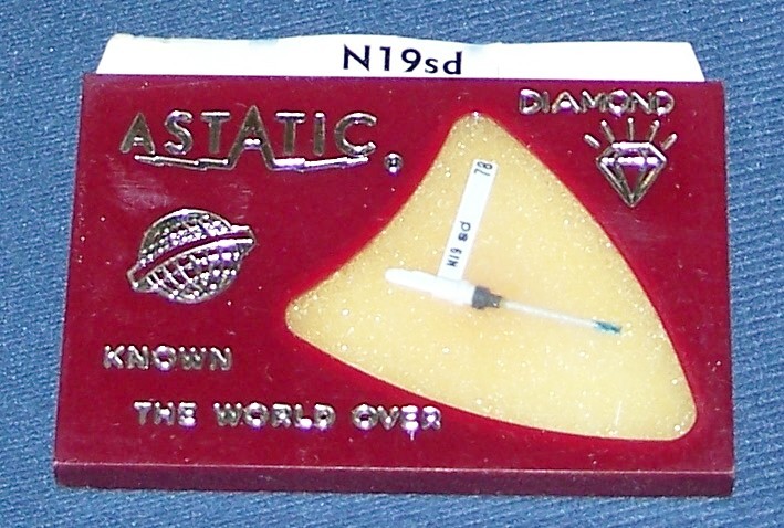 WURLITZER RECORD NEEDLE Astatic N19-SD for ASTATIC 223D 215D 173-D​S73 171-DS73