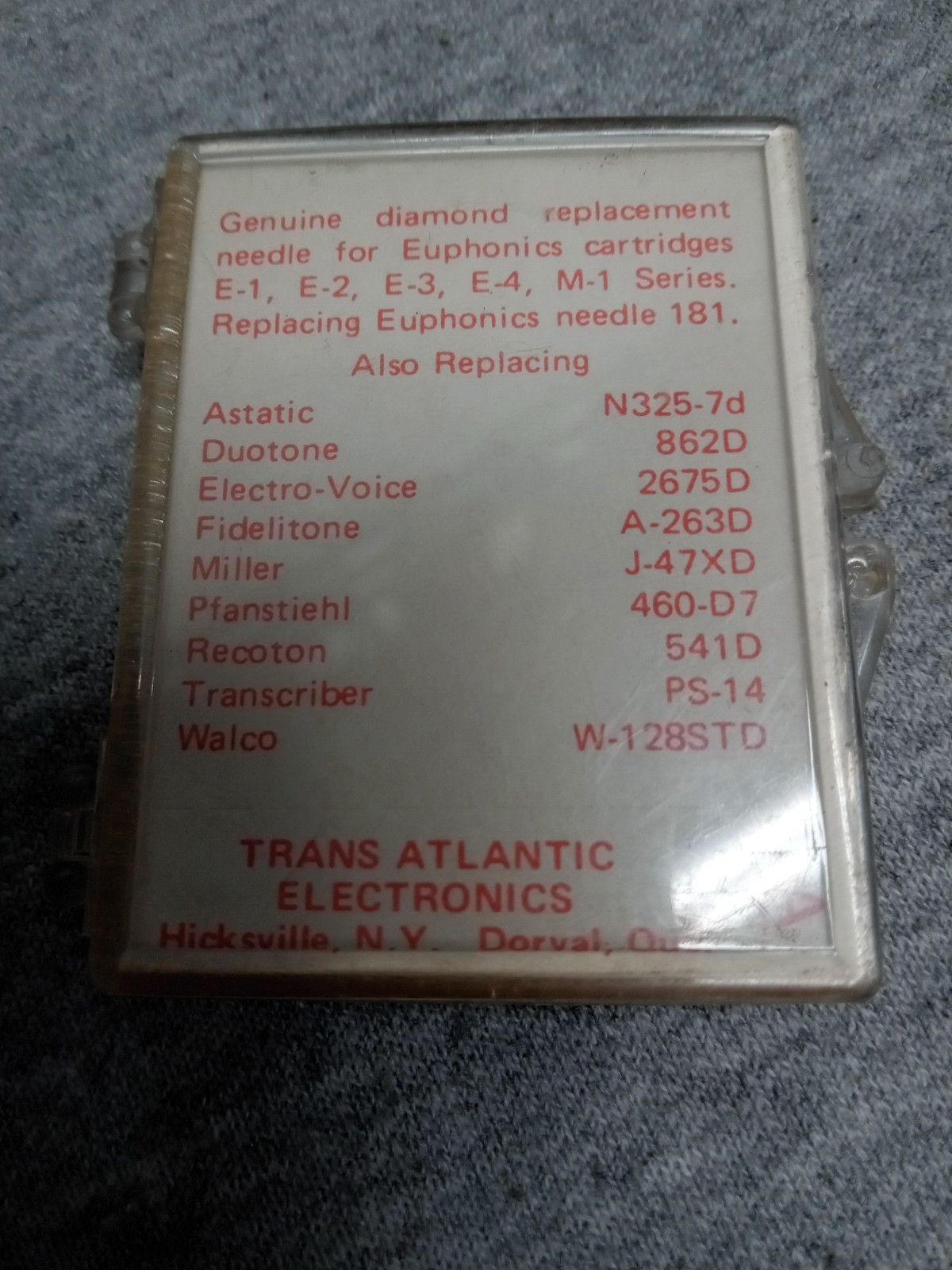TAE Diamond Needle Stylus 5063ds 6001d Astatic N325 201