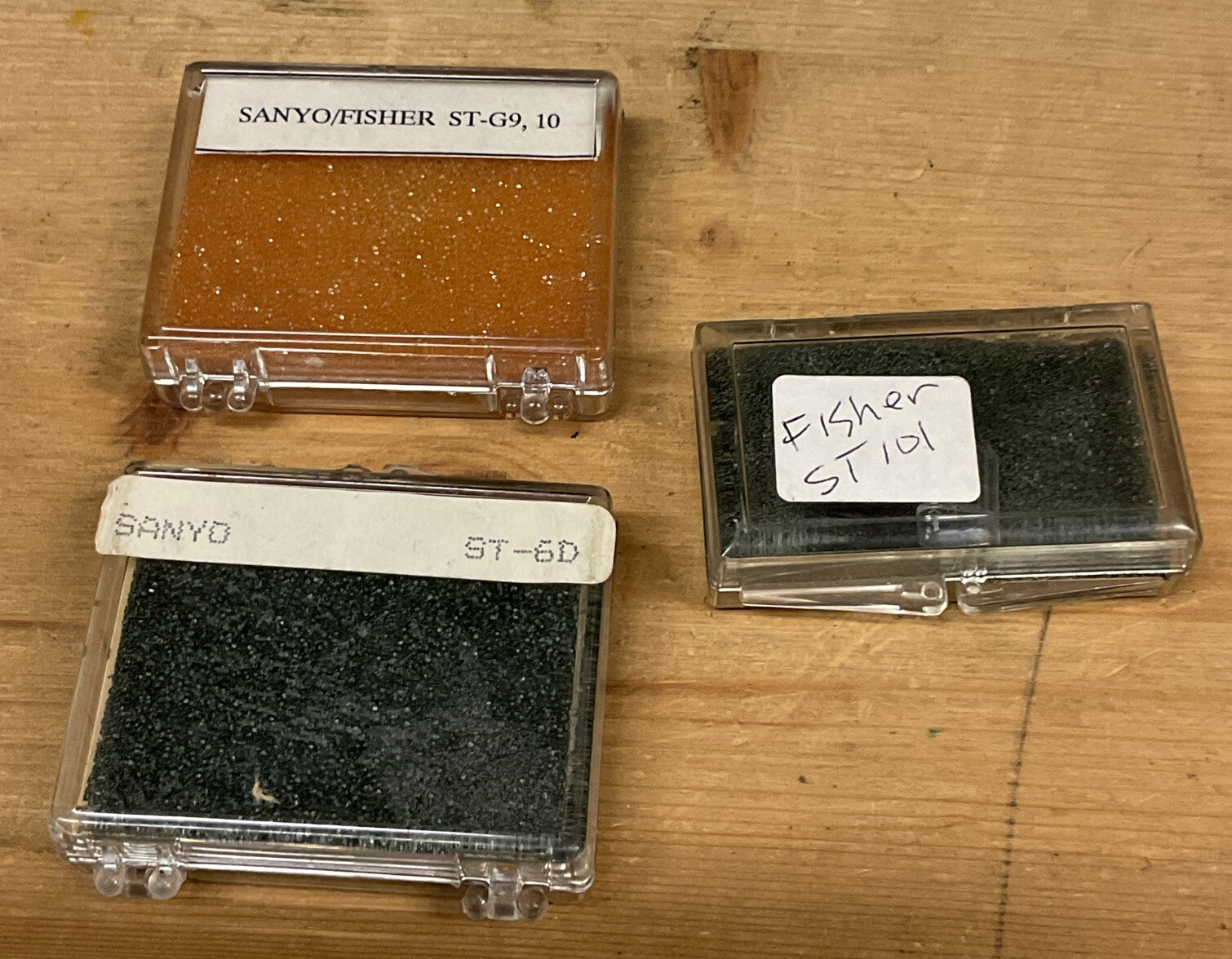 Lot of 5 New Old Stock Sanyo/Fisher Needles ST-G9, ST-6D, ST-08, ST-101