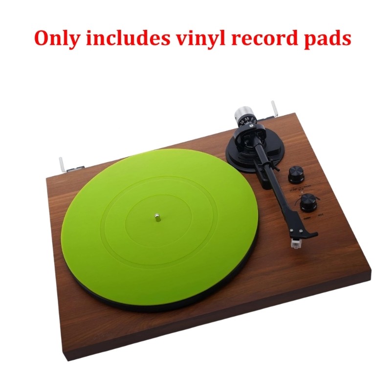 Home Use Record Player Slipmat 12 in Silicone Round Pad Single