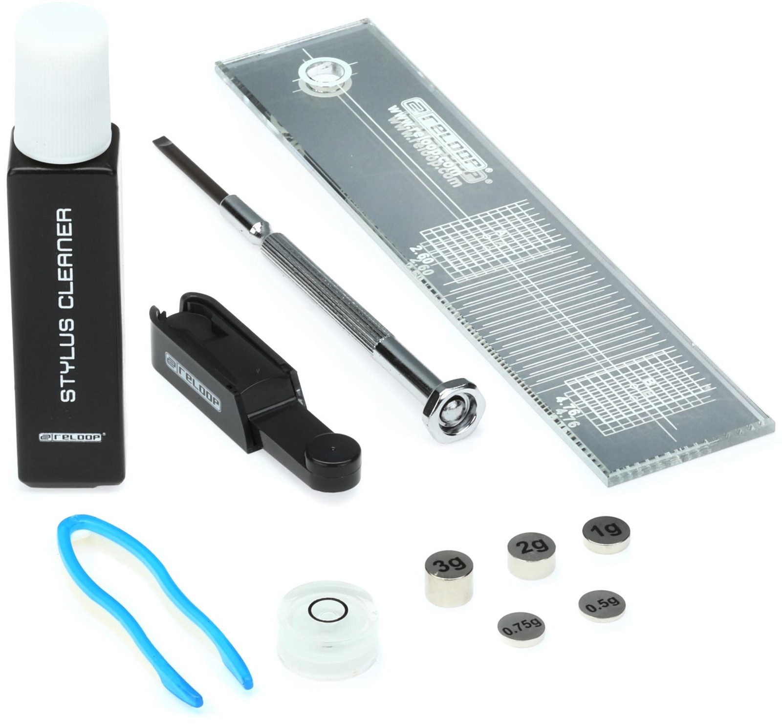 Reloop Turntable Cartridge Mount and Gauge Set (3-pack) Bundle