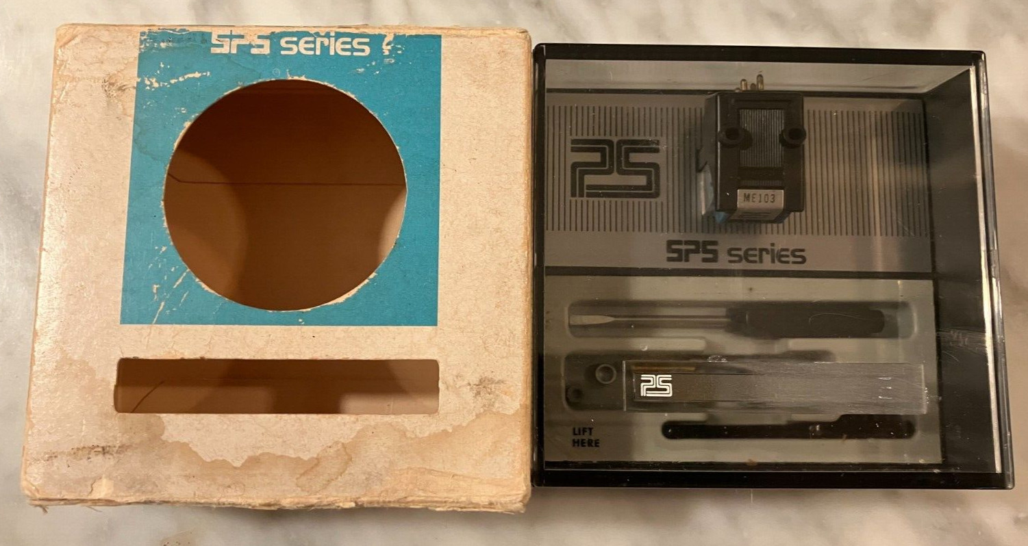 SHURE SPS SERIES ME103 CARTRIDGE & NEW AFTER MARKET N14 STYLUS IN DISPLAY CASE .