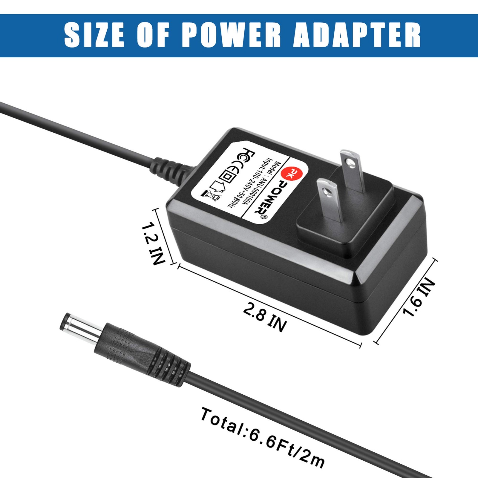 PKPOWER AC DC Adapter 5V Power Supply for Innovative Technology Black