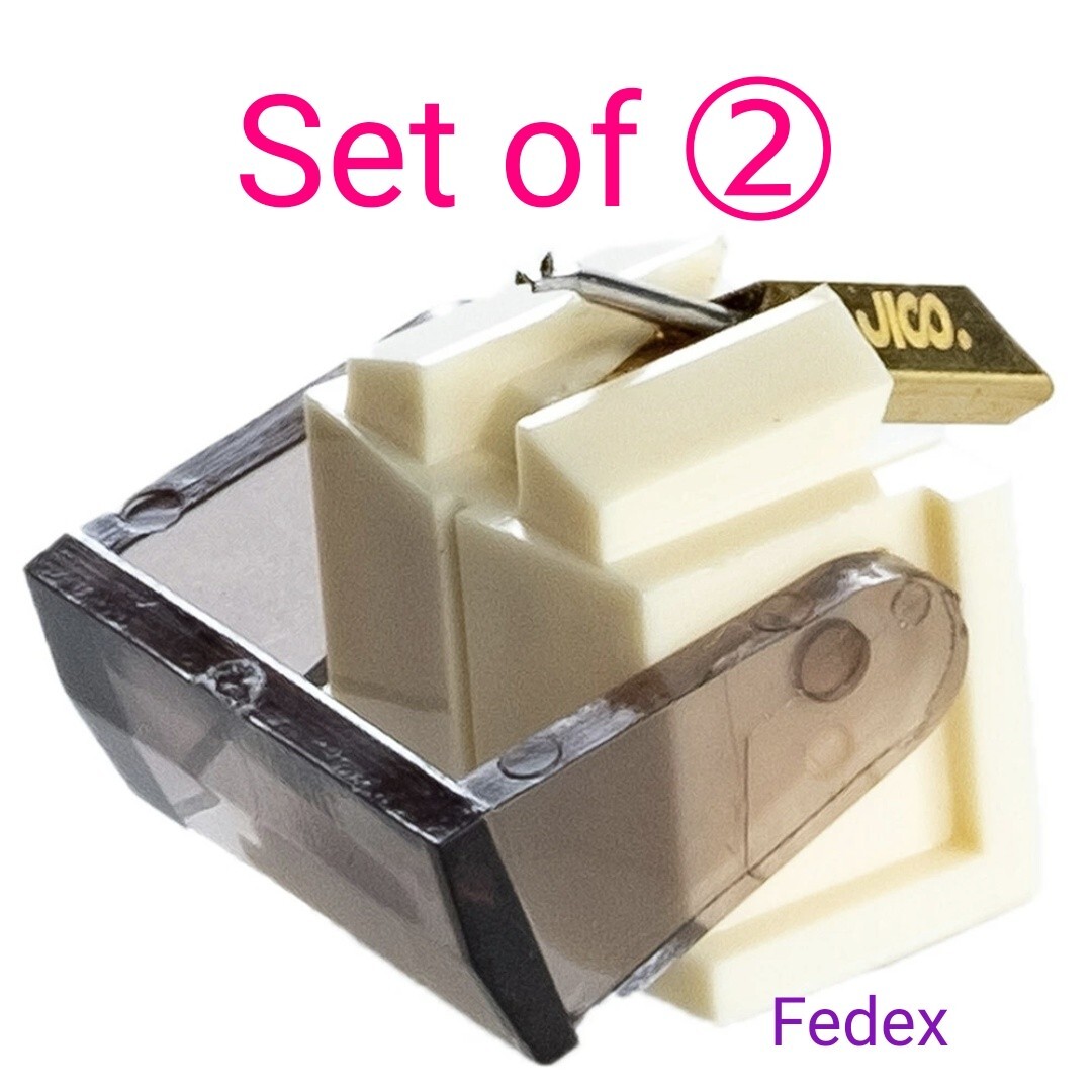 JICO Columbia DENON record needle DSN-60 SAS/B DL-60 stylus Set of 2 Fedex