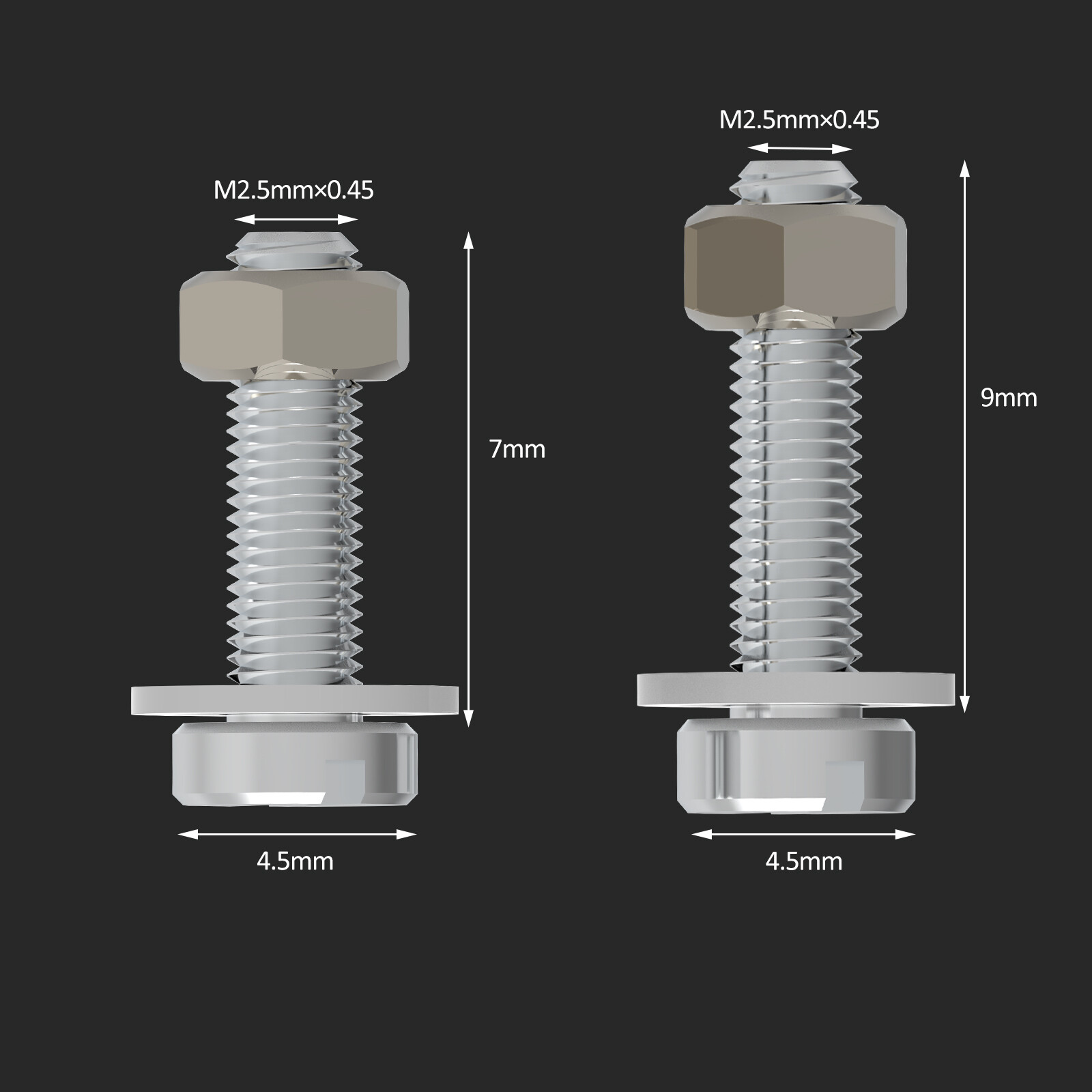 2PCS Turntable Complete Set Phono Cartridge Mounting Screws for Ortofon Vinyl