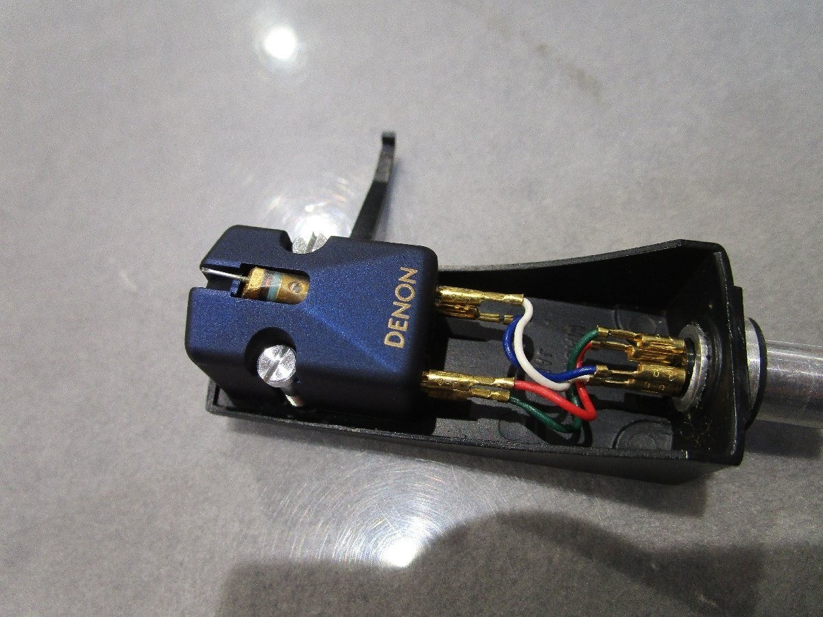 DENON DL-103SA MC Cartridge Moving Coil Sapphire Cantilever w/ Headshell Tested