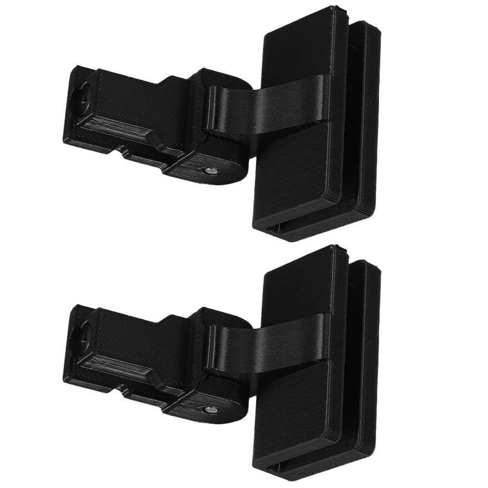 2Pcs Reusable Black Plastic Record Player Cover Hinges for Turntable Dust Covers