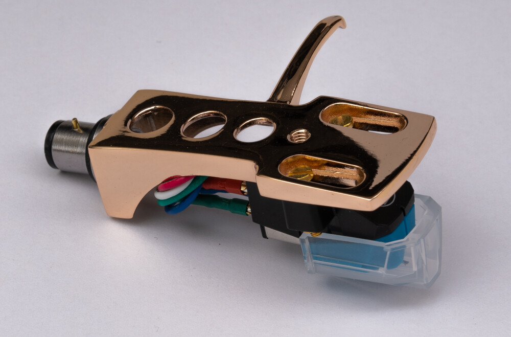 Rose Gold Headshell, cartridge, stylus for Hitachi PS38, HT350, HT353, HT354