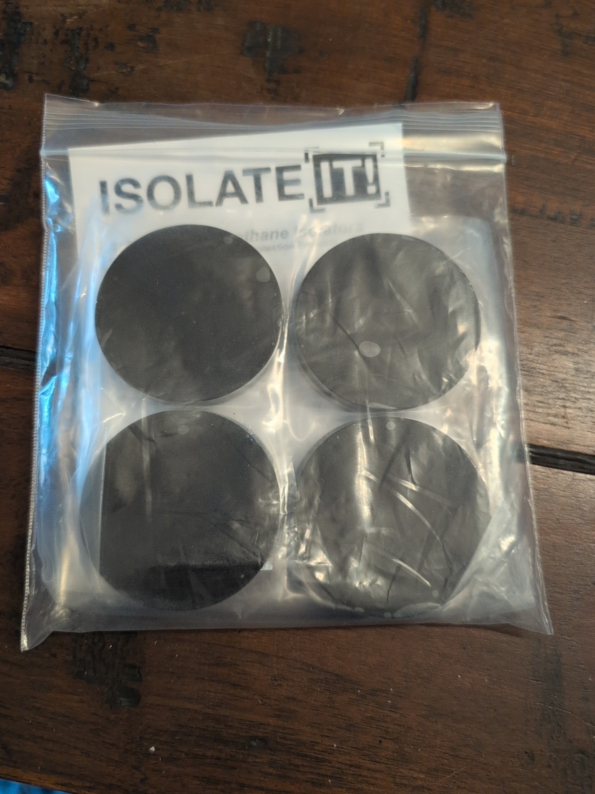8x 1.25″ Isolate It! Sorbothane Vibration Isolation Circle 2.25″ Diam 50 Duro