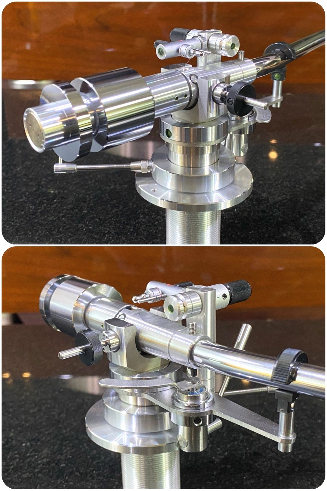 DDP MICRO MA-505 Dynamic Balance Tonearm Shell Sub Weight Box Serviced Japan
