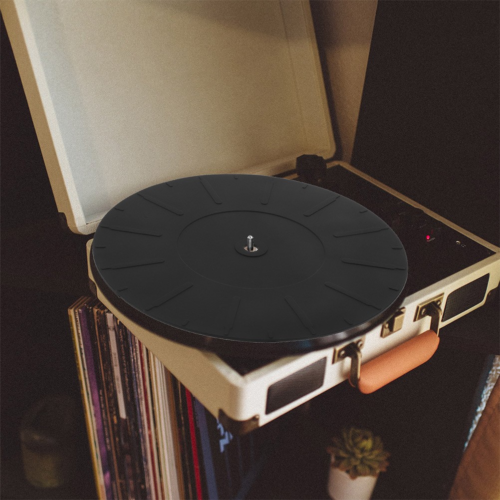 3 Pcs Turntable Mats Record Player Protective Pad Slip Anti-static Silicone