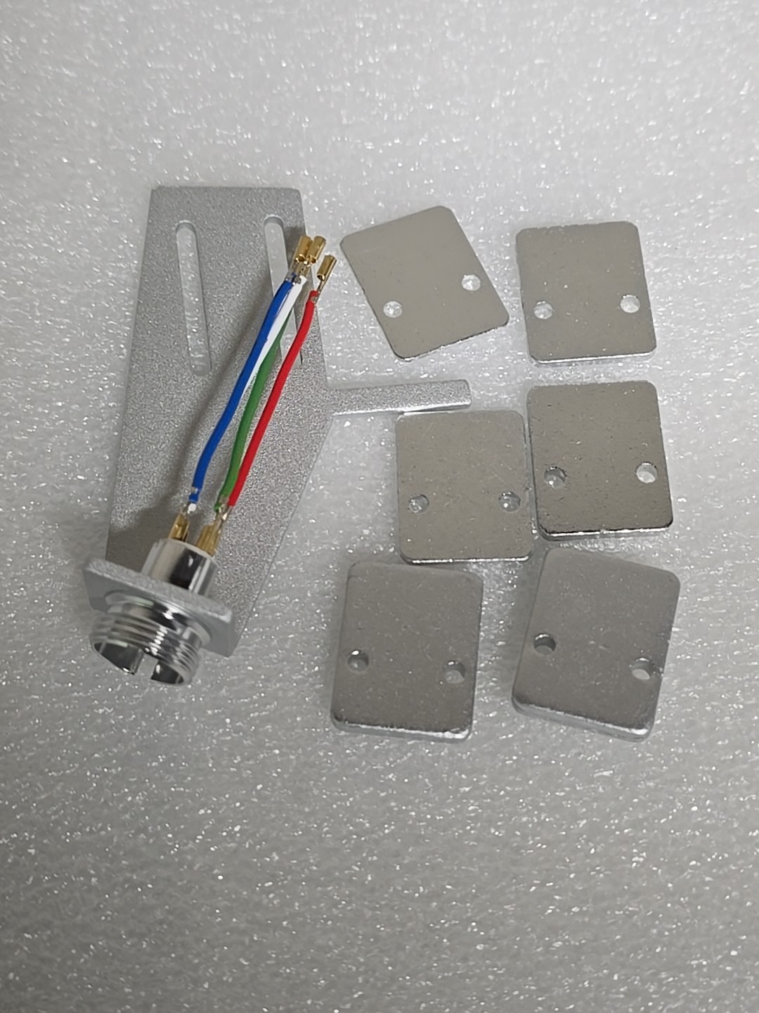 Phono Headshell For LENCO Silver Color Aluminium Cartridge Headshell Inc Shims