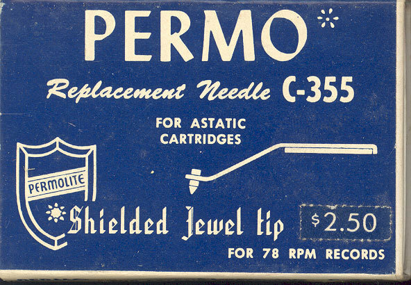 Permo C-355 Astatic C-3 series needle -78 rpm Sapphire