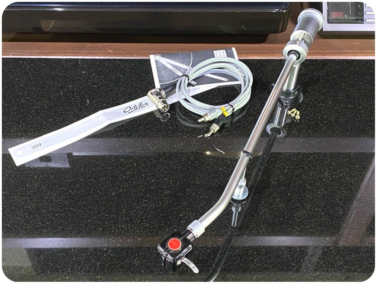 Ortofon RMA309 Long Tonearm w/ Armrest PHONO Cable Tested Works Japan GS03 2.0