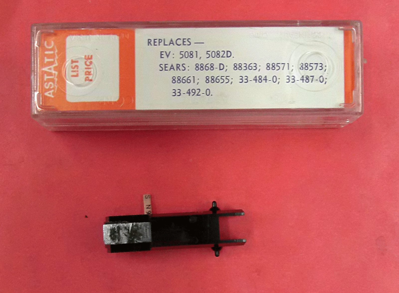PHONOGRAPH CARTRIDGE NEEDLE Astatic 695d with N90-sd for Sears 88571