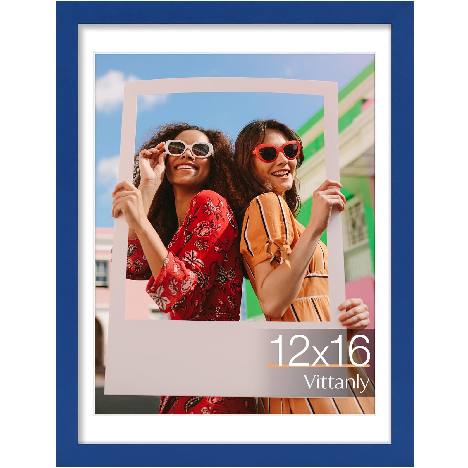 Vittanly 12×16 Picture Frame, Premium Material with Shatter 12×16, Royal Blue