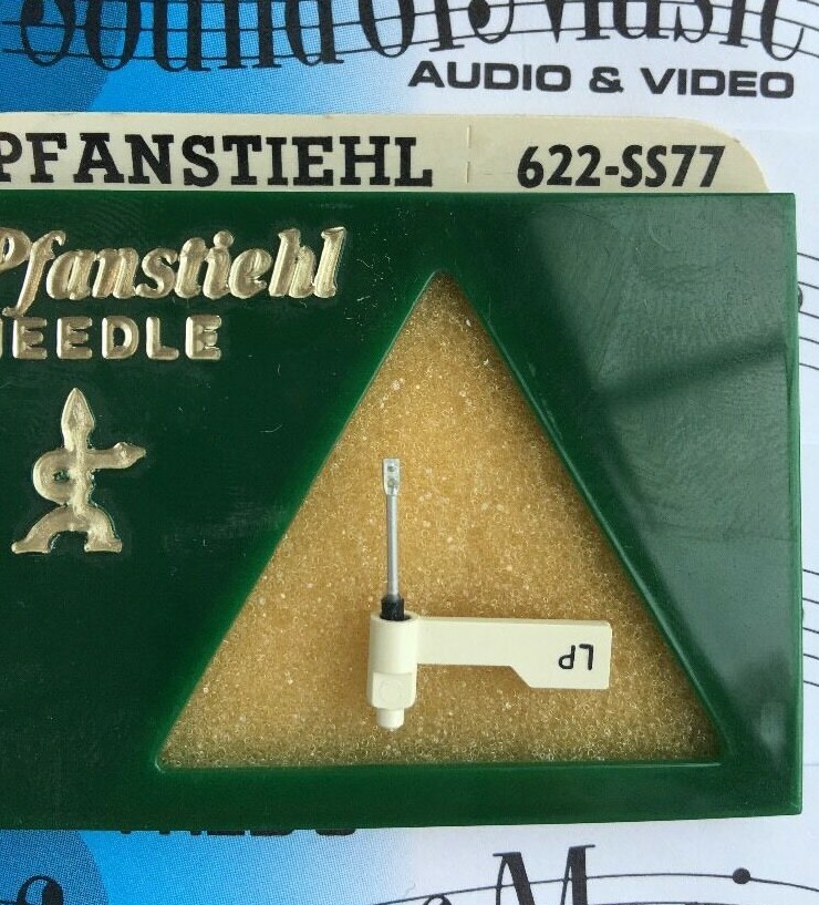 NEW Pfanstiehl 622-SS77 Sapphire Dual Needle Stylus ds77 Synthetic Toshiba N3cb