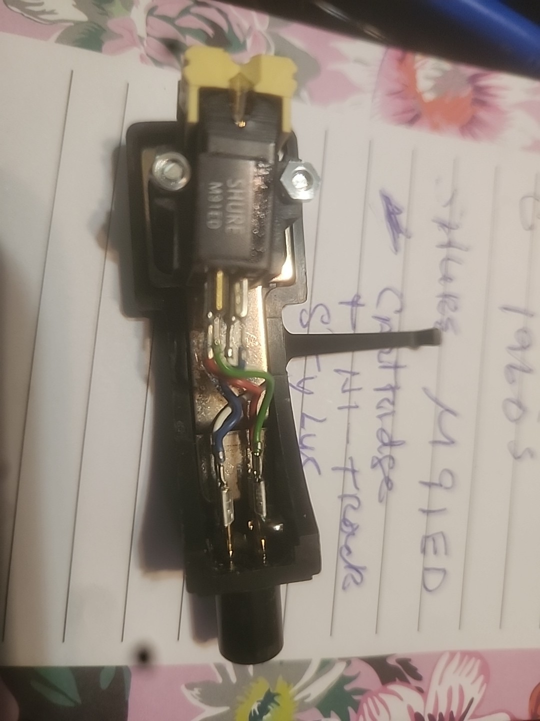 1960’S SHURE M91ED PHONO CARTRIDGE USED MAGNETic TRACK STYLUS