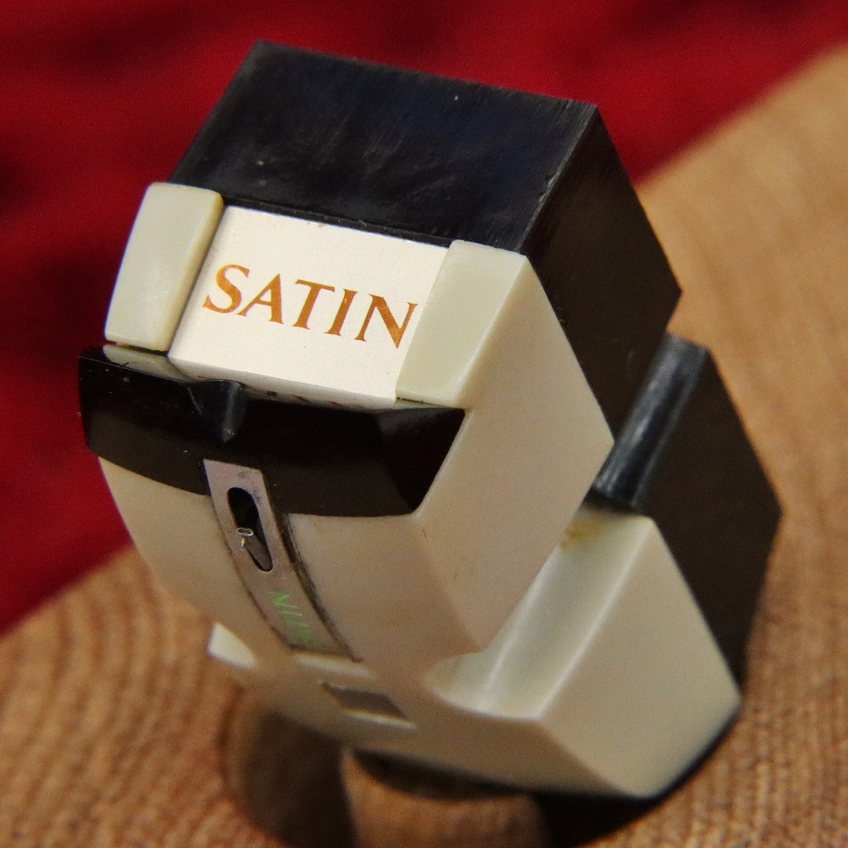 SATIN M-11 High Output MC Cartridge Vintage Japan Tested Working Knob Crack