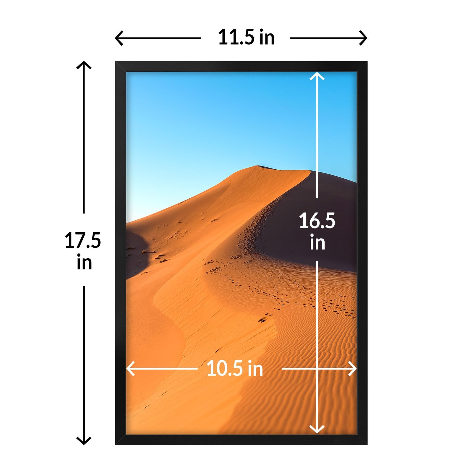 LaVie Home 11×17 Picture Frame for Wall Display, Black 11×17,