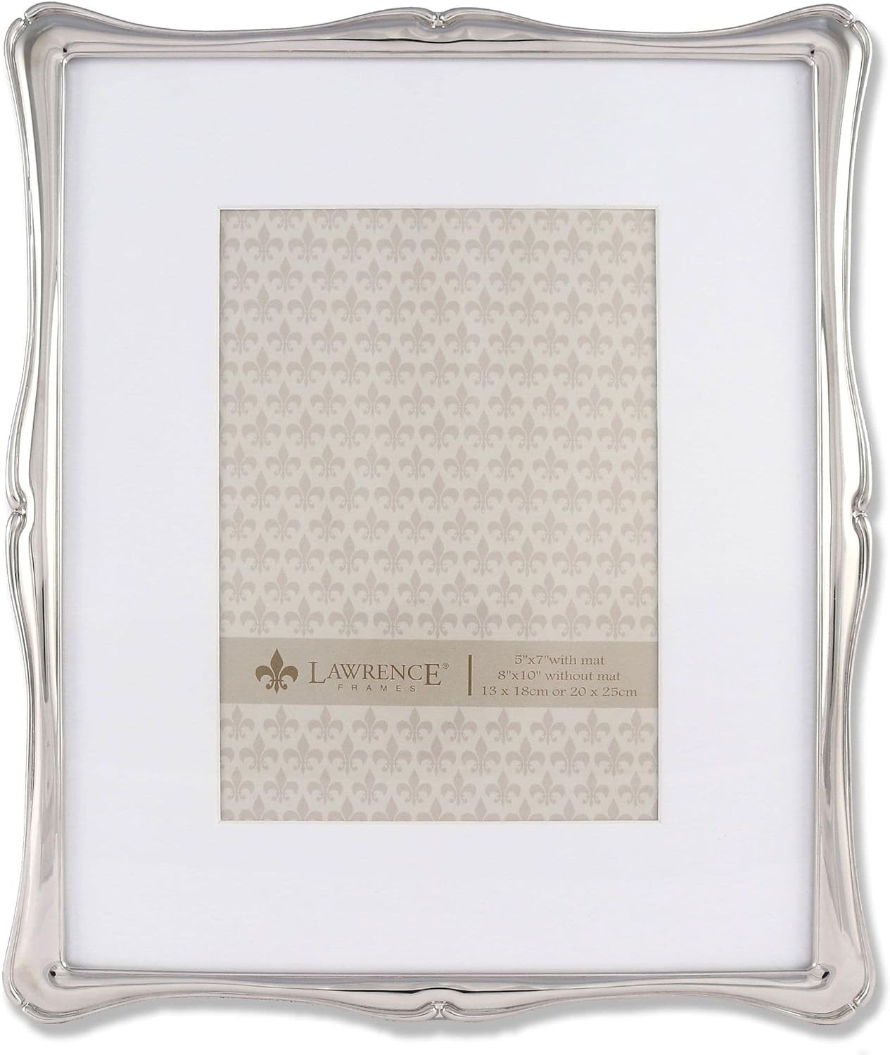 Lawrence Frames 710280 710280 Silver Metal Romance 8×10 Matted 8×10, silver