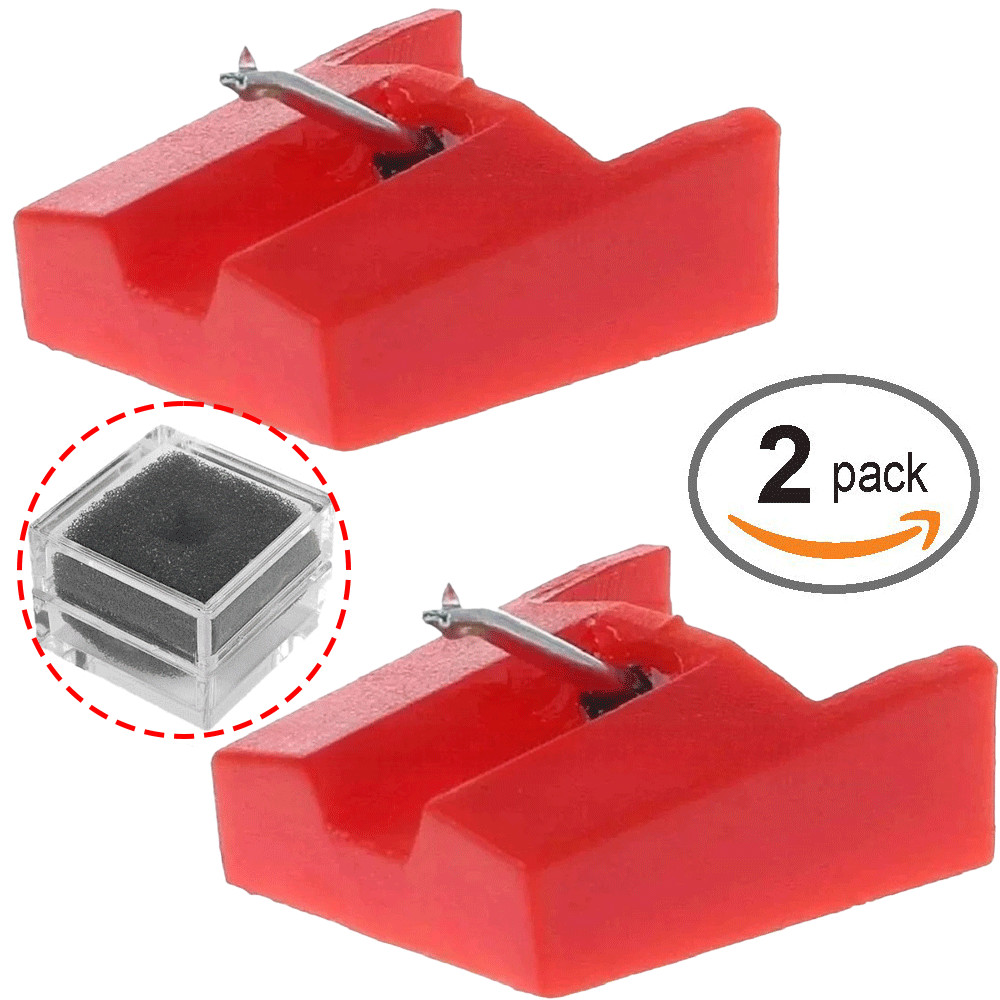 2pcs TURNTABLE NEEDLE STYLUS for Numark TTUSB TT1600 TT1610 TT1625 Groovetool