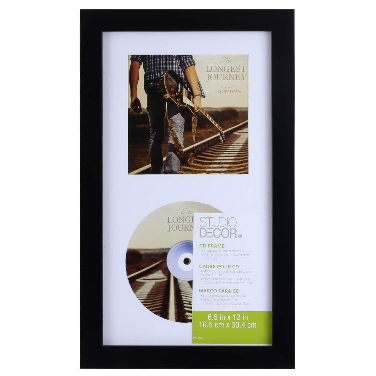 Studio Decor CD Display Case 6.5 x 12, Black