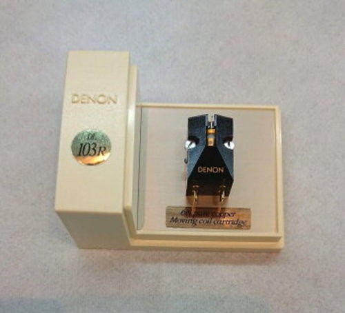 DENON DL-103R MC Cartridge Black 0.25mV 20Hz-45kHz 8.5g Used Good