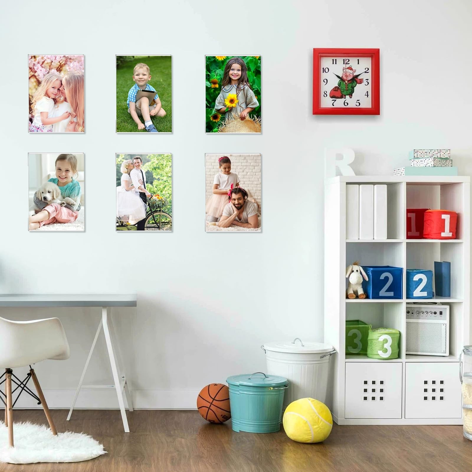 Ludery 8×10 Acrylic Picture Frames,Set of 6 Clear Photo Frame 8×10″, Vertical