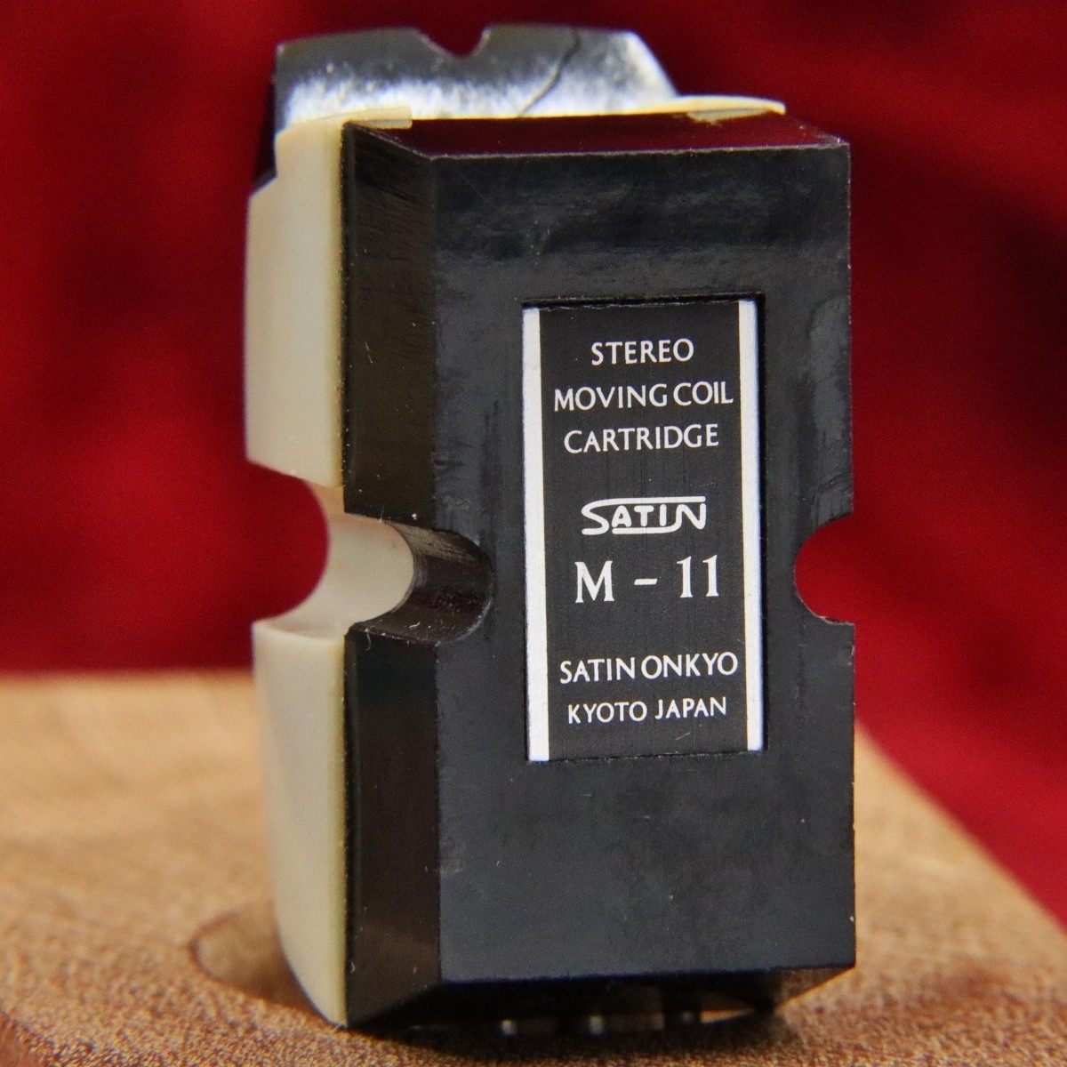 SATIN M-11 High Output MC Cartridge Vintage Japan Tested Working Knob Crack