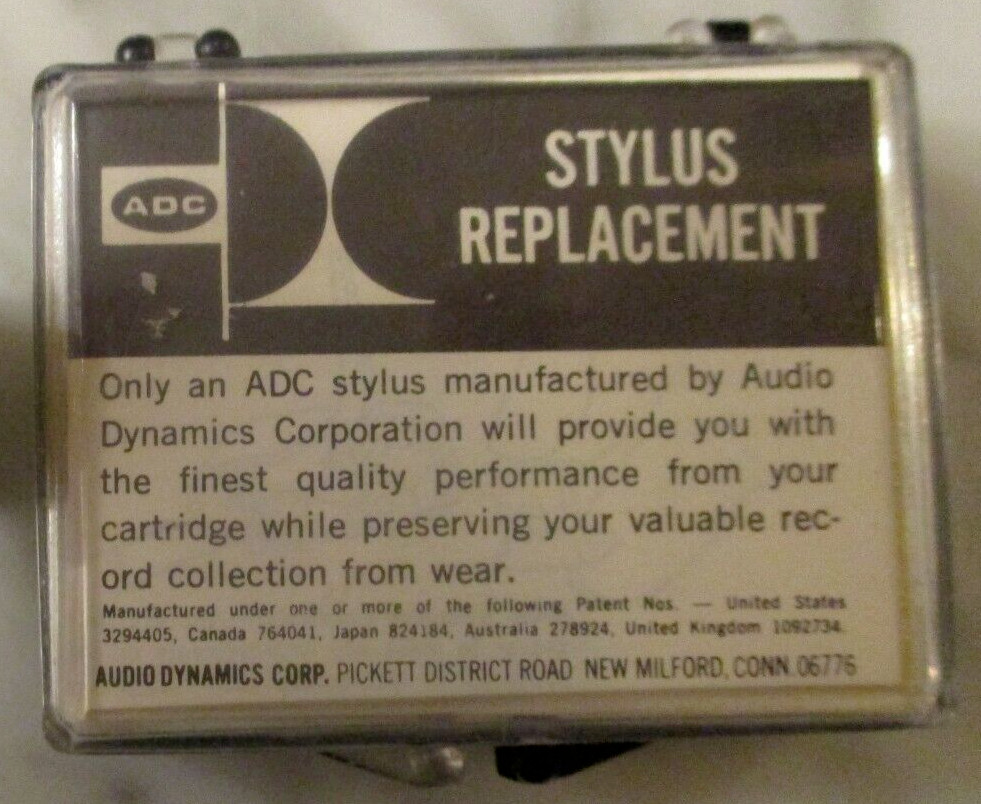 ADC 240XE CARTRIDGE AND NEW UPGRADED GENUINE ADC R-50XE STYLUS IN ORIGINAL CASE.