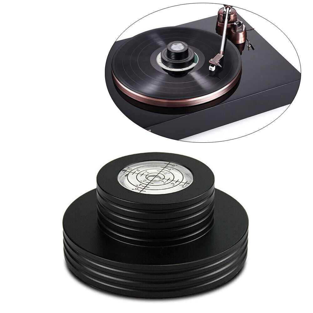 Aluminium LP Vinyl Record Stabilizer 50/60Hz Balance Disc Turntable Weight Clamp