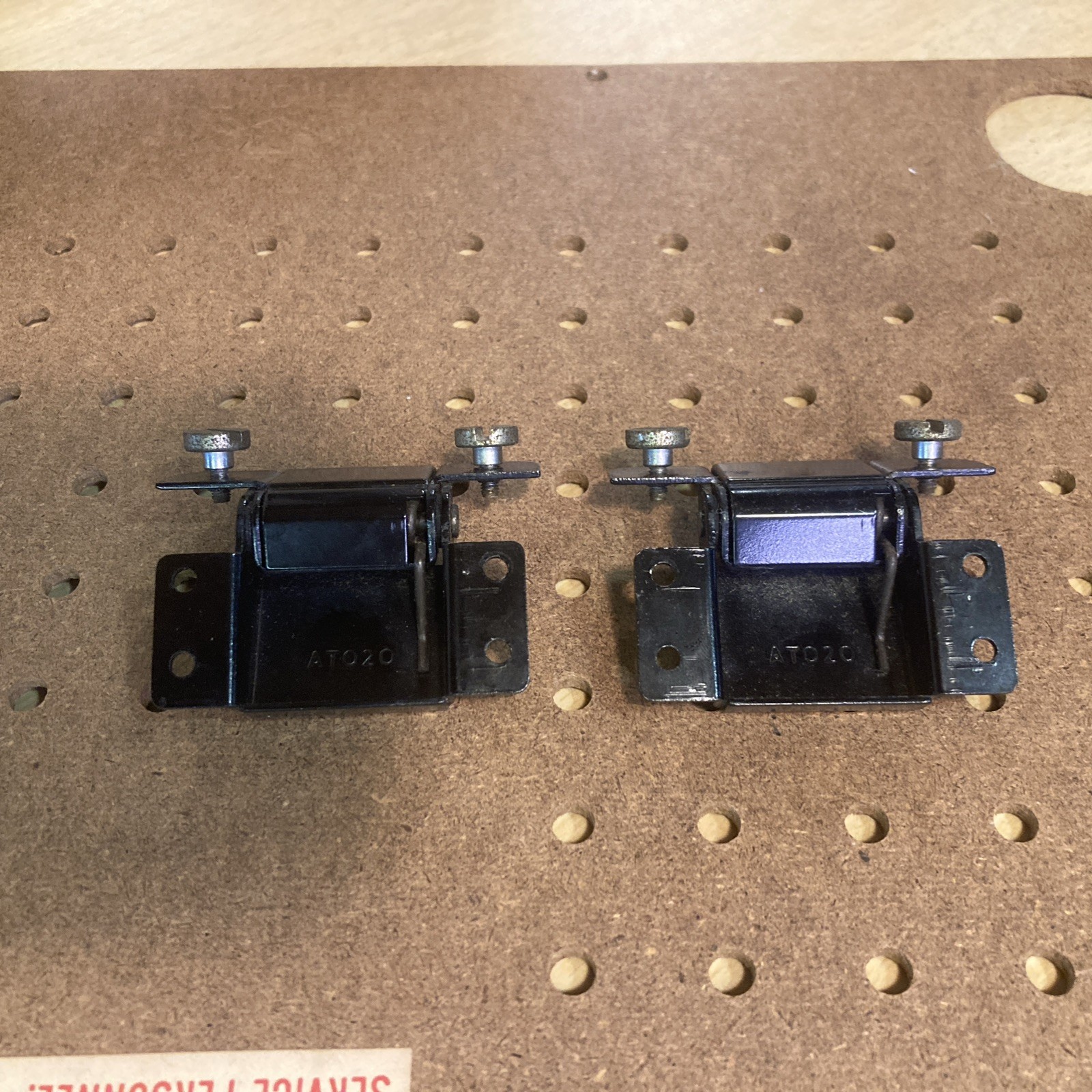 Pr Original Technics SL-20 SL-23 & Others Turntable Dustcover Metal Hinges Parts