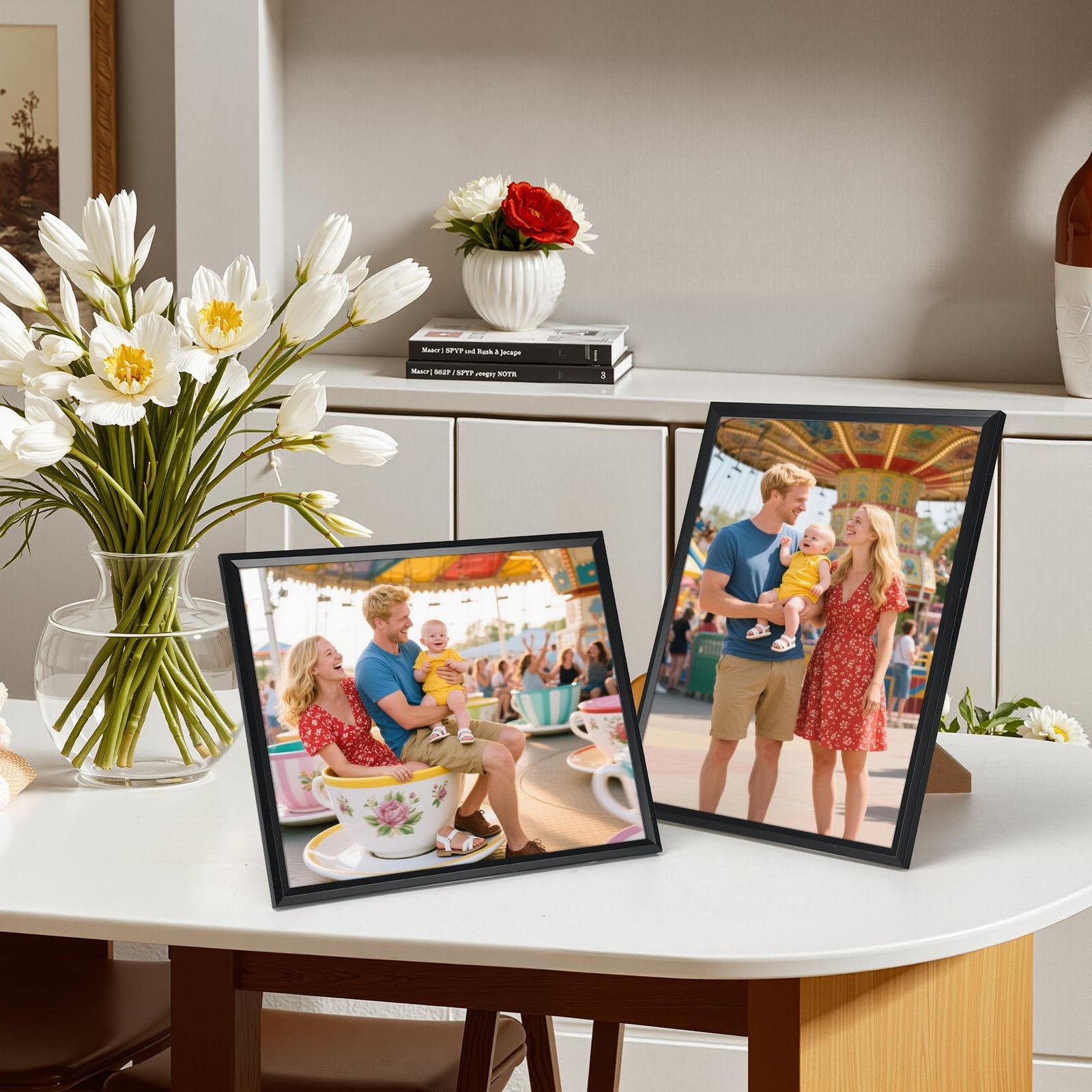 MEBRUDY 8.5 x 11 Picture Frame Set of 6, by 11 8.5×11, Black